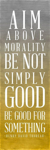 Be Good For Something White Modern Wood Framed Art Print with Double Matting by SD Graphics Studio