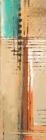 Energy Panel I White Modern Wood Framed Art Print with Double Matting by Pinto, Patricia