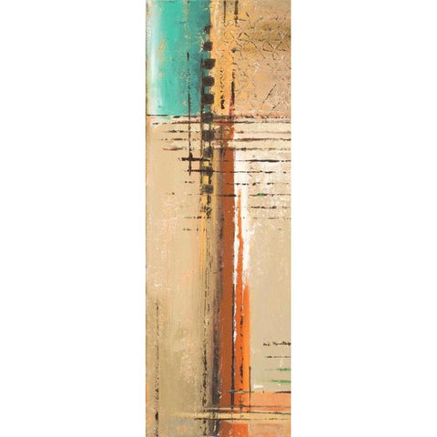 Energy Panel I White Modern Wood Framed Art Print by Pinto, Patricia