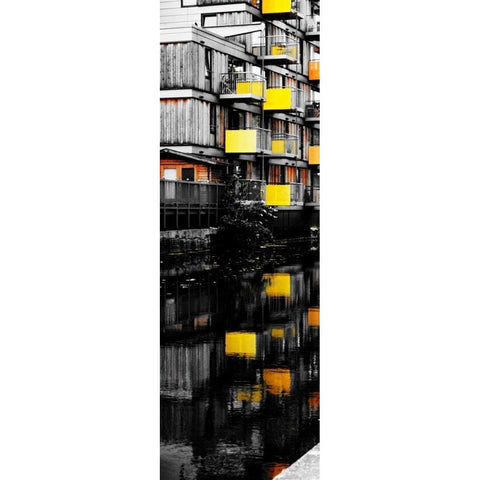 Reflecting Lofts I White Modern Wood Framed Art Print by Peck, Gail