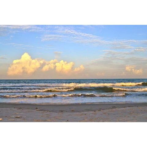 Relaxing Retreat White Modern Wood Framed Art Print by Peck, Gail