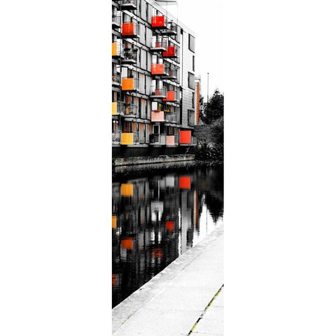 Reflecting Lofts II Gold Ornate Wood Framed Art Print with Double Matting by Peck, Gail