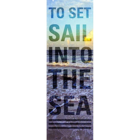 Sea and Sky I White Modern Wood Framed Art Print by Peck, Gail