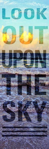 Sea and Sky II White Modern Wood Framed Art Print with Double Matting by Peck, Gail