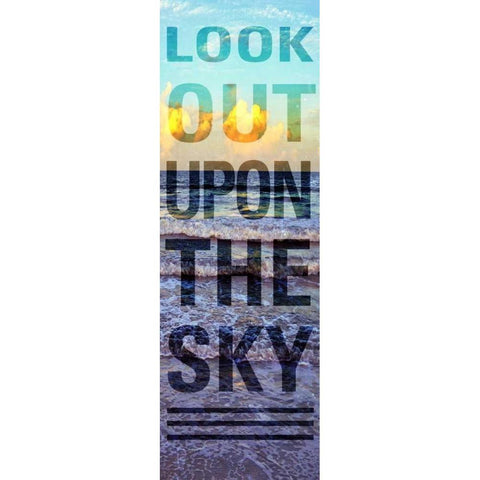 Sea and Sky II Black Modern Wood Framed Art Print by Peck, Gail