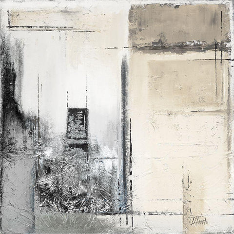 Winter Dusk I Black Modern Wood Framed Art Print with Double Matting by Pinto, Patricia