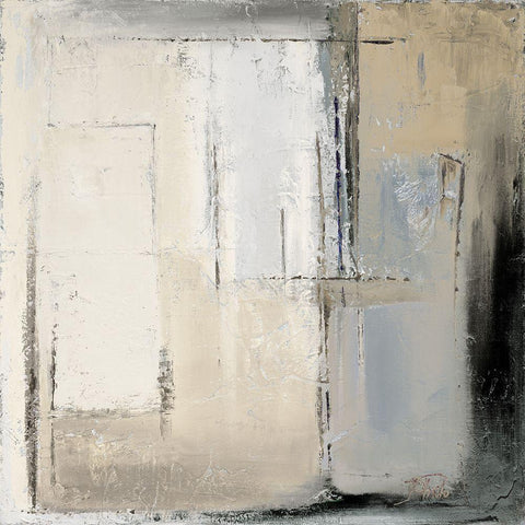 Winter Dusk II White Modern Wood Framed Art Print with Double Matting by Pinto, Patricia