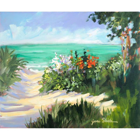 Sun Beach Dunes Black Modern Wood Framed Art Print with Double Matting by Slivka, Jane