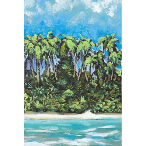 Coastal Escape I Black Modern Wood Framed Art Print by Meneely, Dan