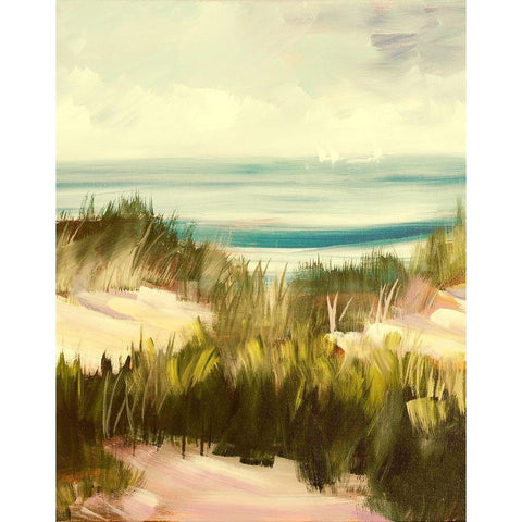 Seagrass Gold Ornate Wood Framed Art Print with Double Matting by Slivka, Jane