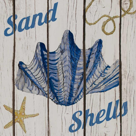 Nautical Shells I Gold Ornate Wood Framed Art Print with Double Matting by Ritter, Gina