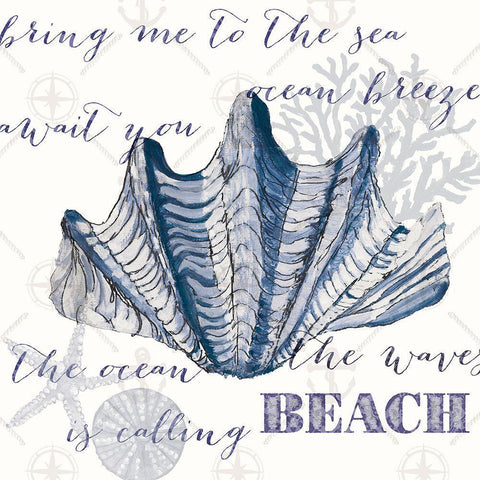 Indigo Ocean Treasures IV Black Modern Wood Framed Art Print by Ritter, Gina