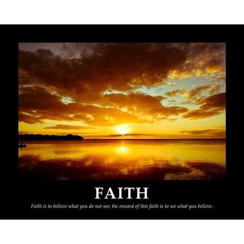 Faith Black Modern Wood Framed Art Print with Double Matting by Nawrocke, Bruce