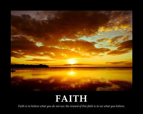 Faith Black Ornate Wood Framed Art Print with Double Matting by Nawrocke, Bruce