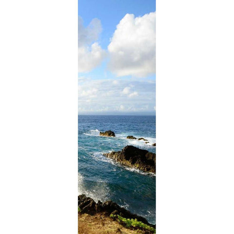 Overlooking the Bluffs II Black Modern Wood Framed Art Print with Double Matting by Nawrocke, Bruce