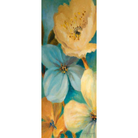 South Sea Lights Panel I White Modern Wood Framed Art Print by Loreth, Lanie