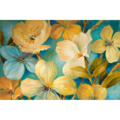 South Sea Lights White Modern Wood Framed Art Print by Loreth, Lanie