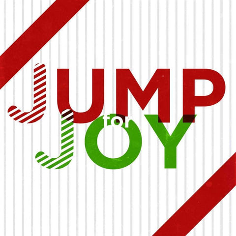 Jump for Joy White Modern Wood Framed Art Print with Double Matting by Studio, Sd Graphics