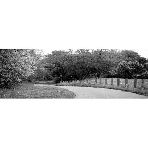 Country Road Black Modern Wood Framed Art Print by Poynter, Kelly