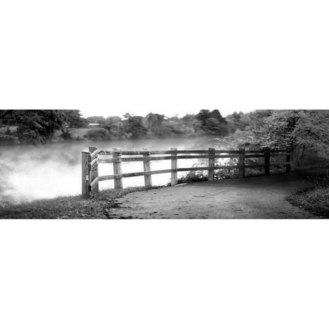 Lake Path Black Modern Wood Framed Art Print by Poynter, Kelly