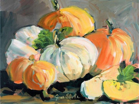 Harvested I White Modern Wood Framed Art Print with Double Matting by Slivka, Jane