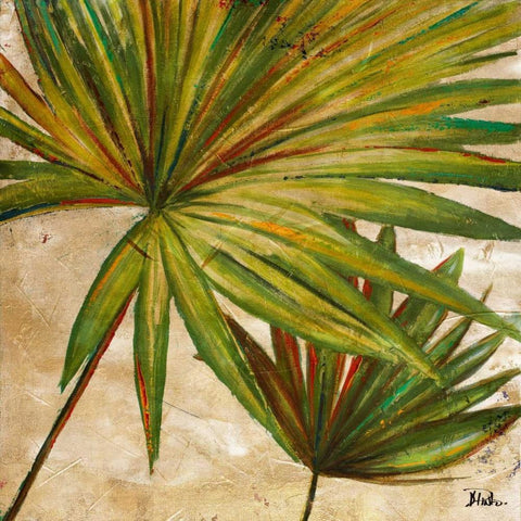 New Palmera Take Two II Gold Ornate Wood Framed Art Print with Double Matting by Pinto, Patricia