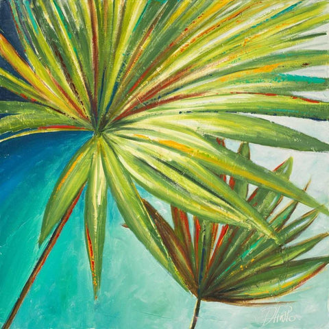 New Palmera II Black Modern Wood Framed Art Print by Pinto, Patricia