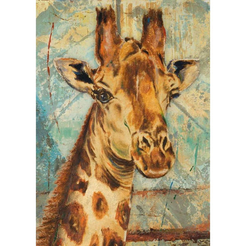 New Safari Rectangle I White Modern Wood Framed Art Print by Pinto, Patricia