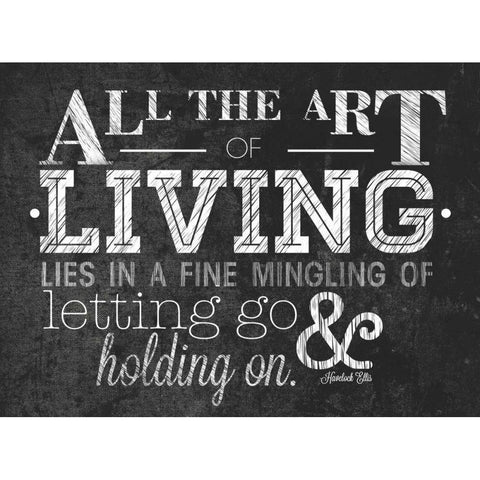 Art of Living with Border White Modern Wood Framed Art Print by Sundance Studio