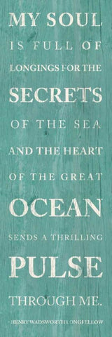 Secrets of the Sea Black Ornate Wood Framed Art Print with Double Matting by Studio, Sd Graphics