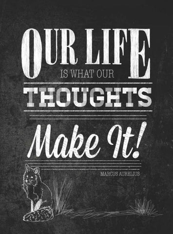 Our Life with Border White Modern Wood Framed Art Print with Double Matting by Sundance Studio