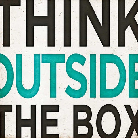 Outside Square I Black Modern Wood Framed Art Print by SD Graphics Studio