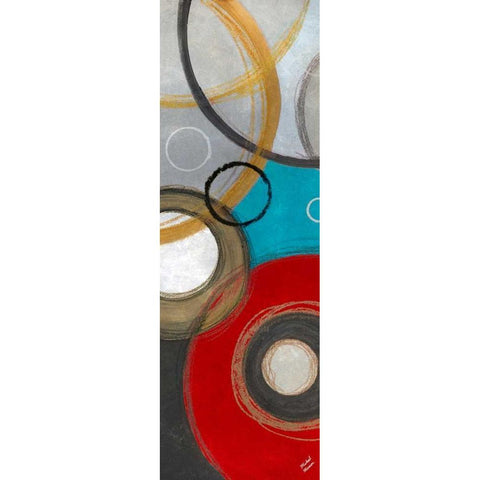 Playful Abstract I Black Modern Wood Framed Art Print by Marcon, Michael