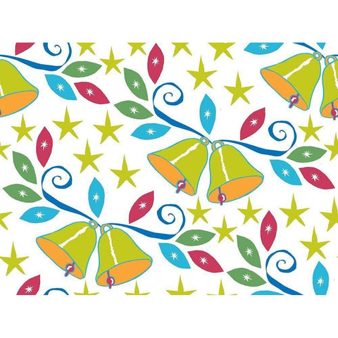 Holiday Times Pattern III White Modern Wood Framed Art Print by Biscardi, Nicholas