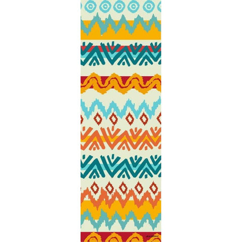 Southwest Pattern II Black Modern Wood Framed Art Print with Double Matting by Biscardi, Nicholas