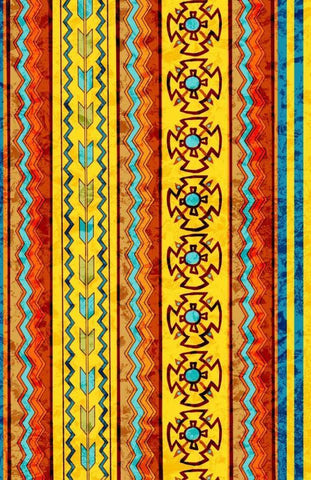 Navajo Black Ornate Wood Framed Art Print with Double Matting by Biscardi, Nicholas