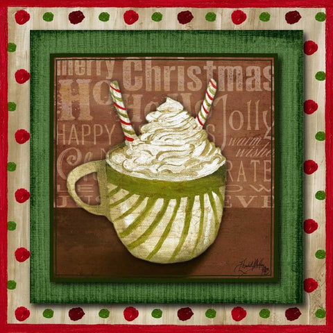 Taste of Christmas III Black Modern Wood Framed Art Print with Double Matting by Medley, Elizabeth