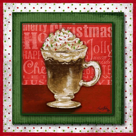 Taste of Christmas II Black Ornate Wood Framed Art Print with Double Matting by Medley, Elizabeth