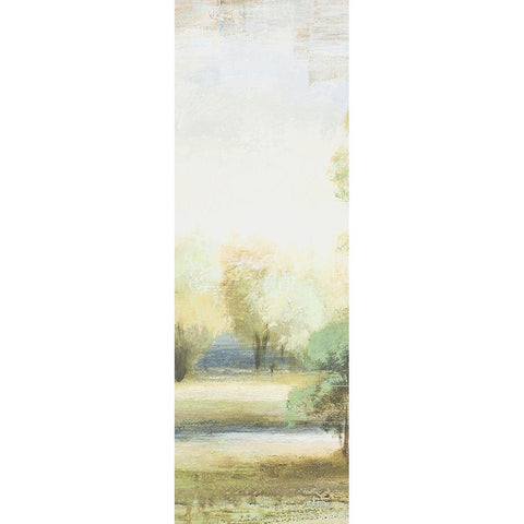 Late Afternoon Panel II Black Modern Wood Framed Art Print by Marcon, Michael