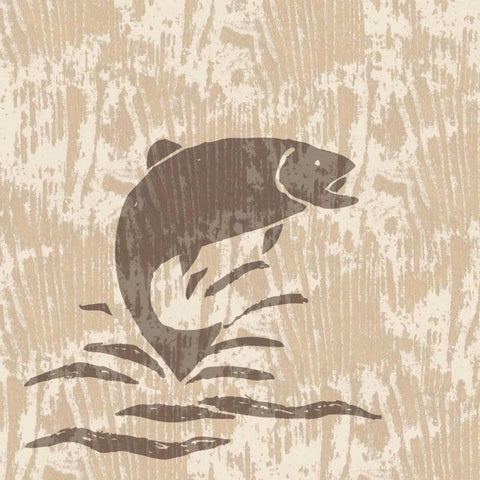 Spirit Lodge IV White Modern Wood Framed Art Print with Double Matting by Biscardi, Nicholas