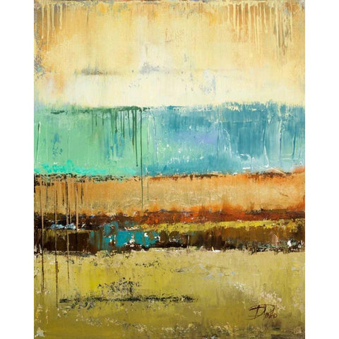 Rain I White Modern Wood Framed Art Print by Pinto, Patricia