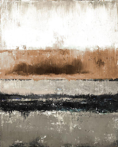 Autumn Rain White Modern Wood Framed Art Print with Double Matting by Pinto, Patricia