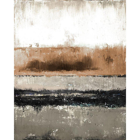 Autumn Rain White Modern Wood Framed Art Print by Pinto, Patricia