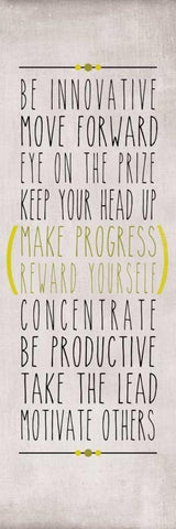 Be Innovative White Modern Wood Framed Art Print with Double Matting by Studio, Sd Graphics