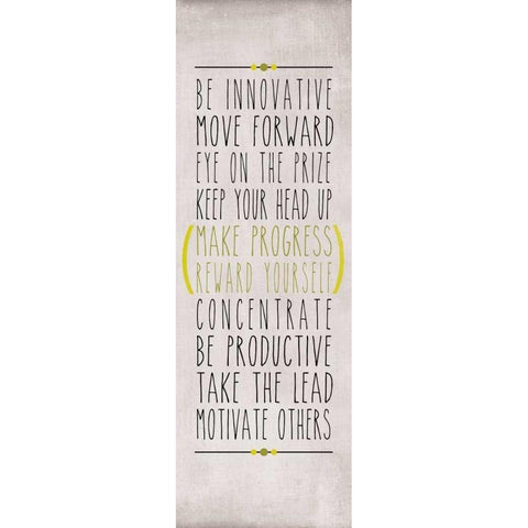 Be Innovative Gold Ornate Wood Framed Art Print with Double Matting by Studio, Sd Graphics
