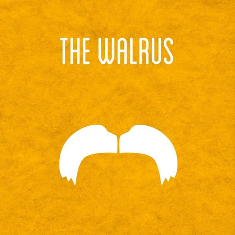 The Walrus White Modern Wood Framed Art Print with Double Matting by Studio, Sd Graphics