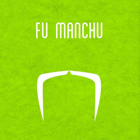 Fu Manchu Black Modern Wood Framed Art Print by Studio, Sd Graphics
