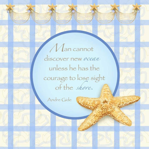 Starfish I Black Modern Wood Framed Art Print by Metz, Andi