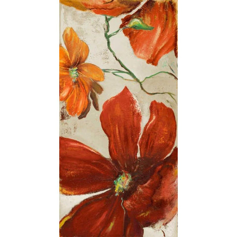 Modernismo Roja I White Modern Wood Framed Art Print by Pinto, Patricia