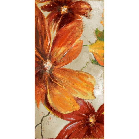 Modernismo Roja II Gold Ornate Wood Framed Art Print with Double Matting by Pinto, Patricia